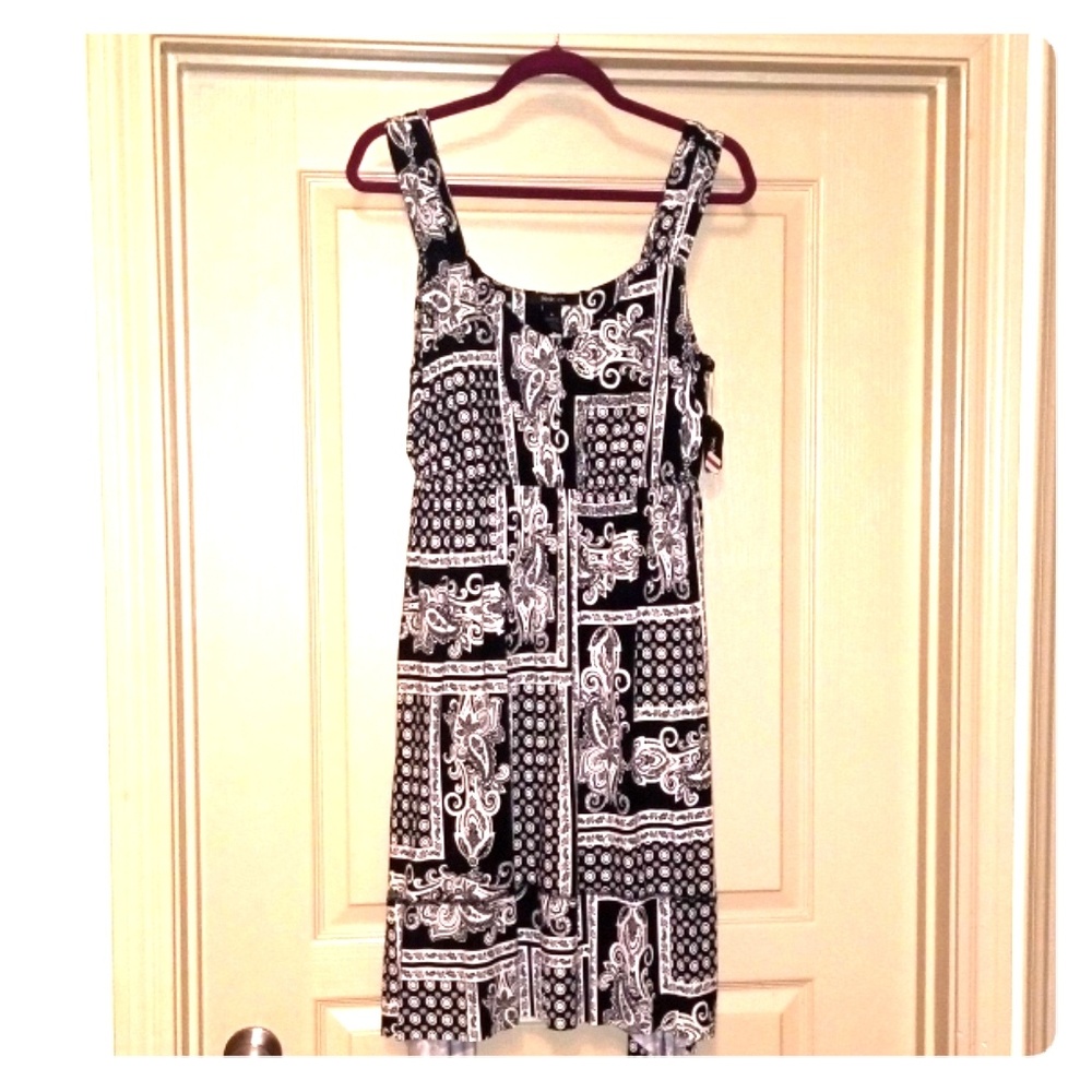 Black and white dress